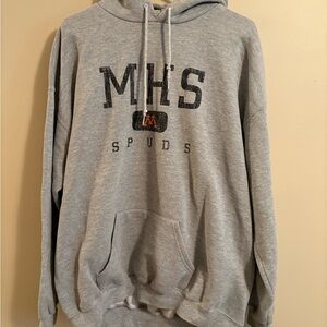 Gray Pullover Sweatshirt Hoodie Moorhead Spuds